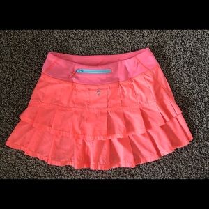 Orange Ivivva tennis skirt